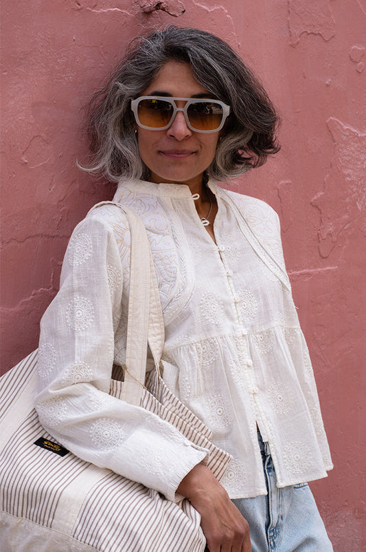 Maison Hotel Ariana Mosaique Ivory Blouse