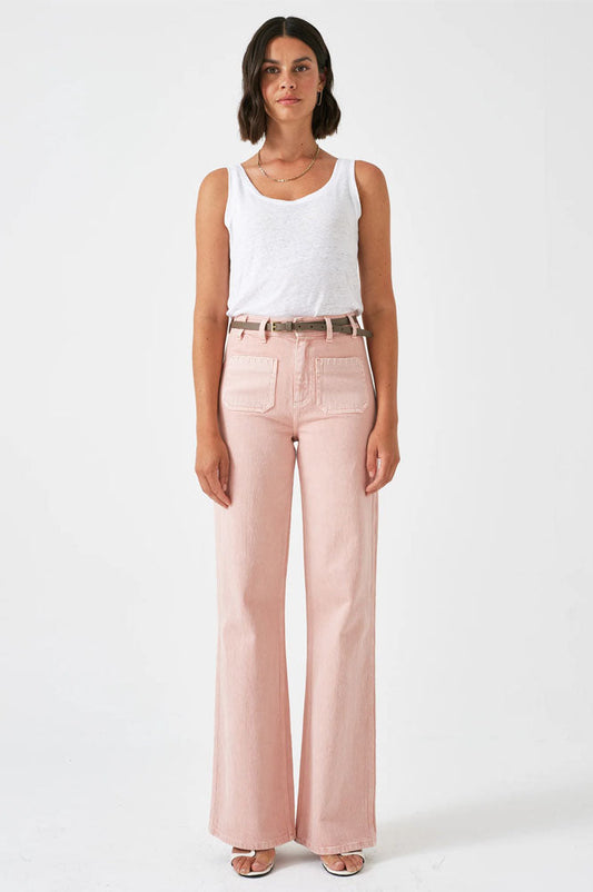 Seventy + Mochi Mabel Patch Pocket Peony Jeans