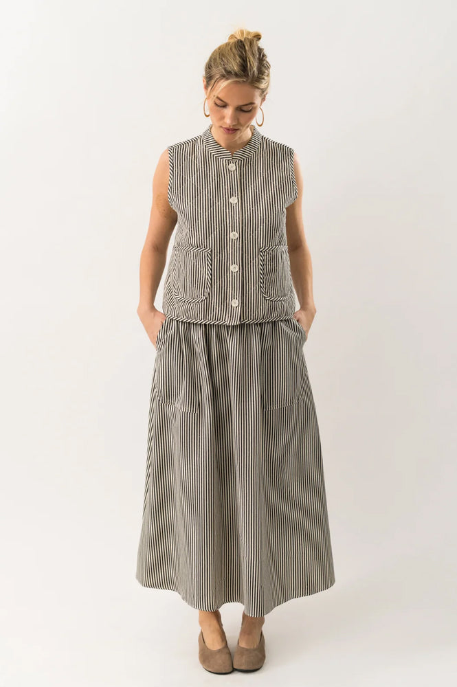 Lolly's Laundry Akane Striped Maxi Skirt