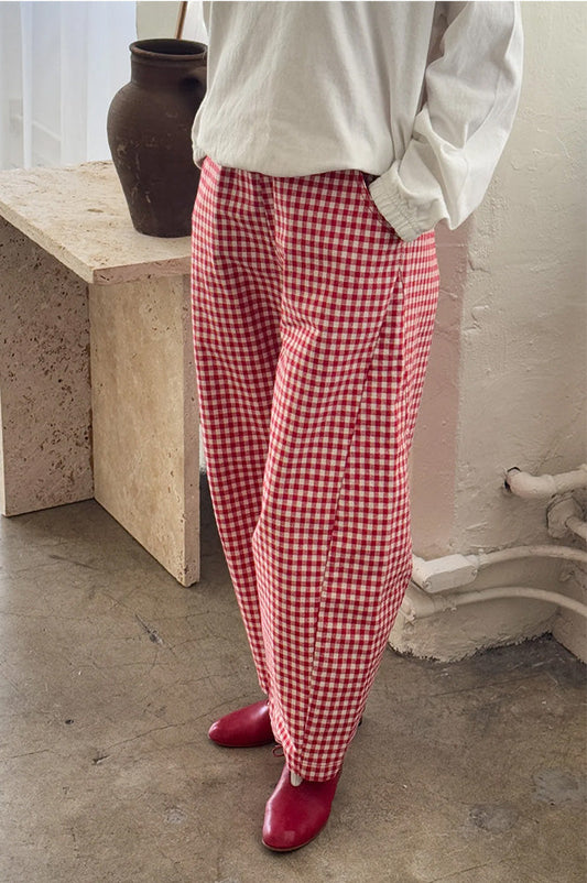 Le Bon Shoppe Arc Red Gingham Pants
