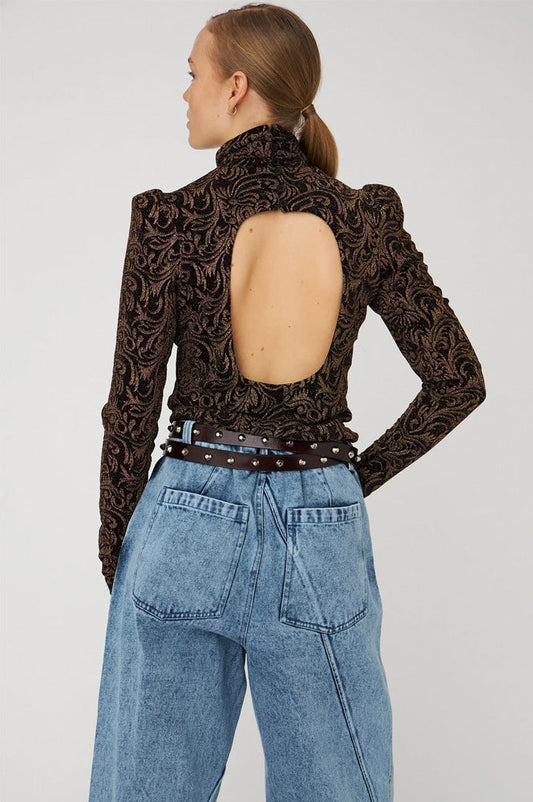 Stella Nova Sparkling Black Jersey Top