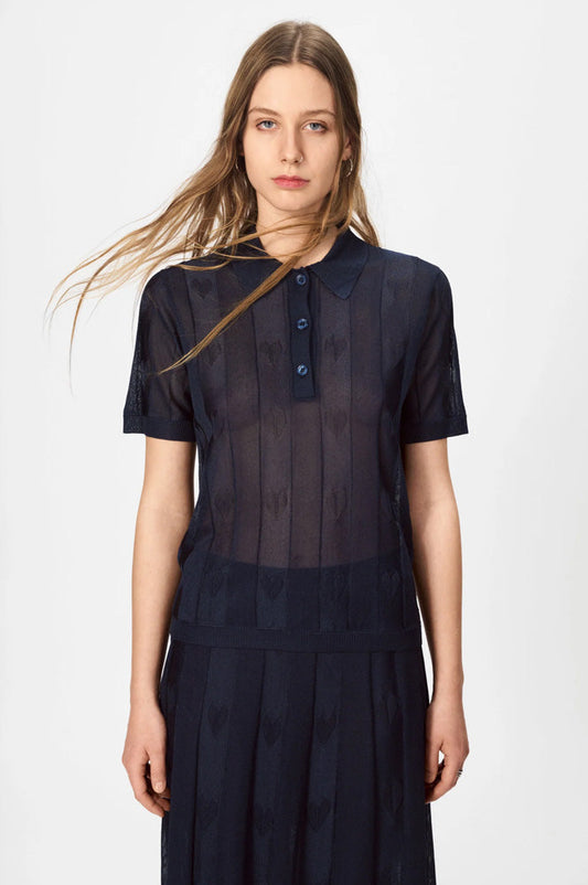 Nué Notes Jed Navy Poloshirt