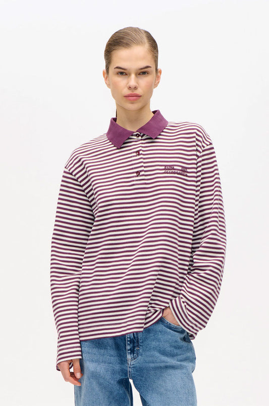Baum Und Pferdgarten Jeanne Italian Plum Stripe Polo