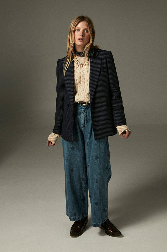 Maison Hotel Paco Embroidered Jeans