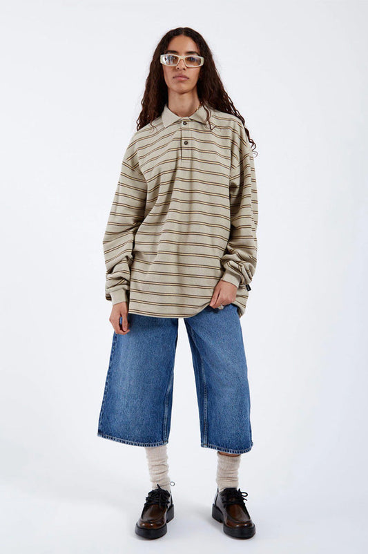 Dr Denim Dace Stream Mid Used Capri Jeans