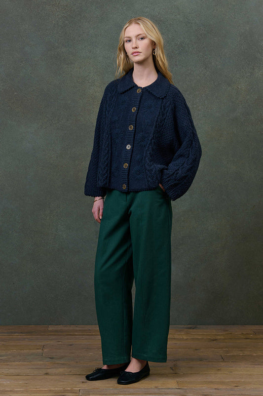 Louise Misha Khellane Marine Blue Cardigan