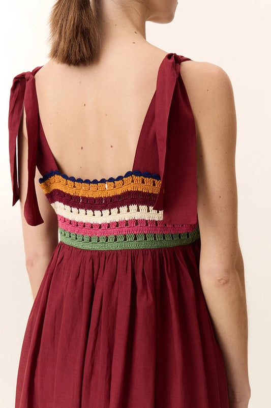 Leon & Harper Ricq Crochet Tomato Dress