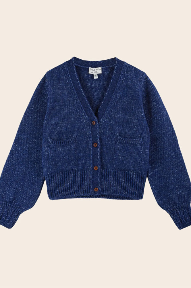 Emile Et Ida Cora Royal Blue Cardigan