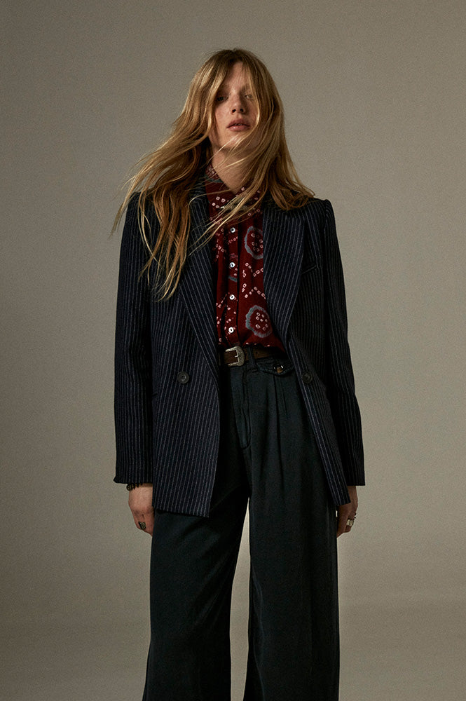 Maison Hotel Keaton Night Blue Trousers