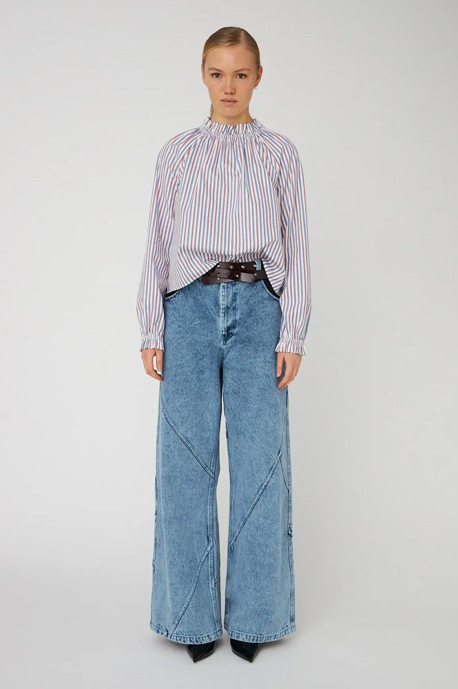 Stella Nova Striped Cotton Blouse