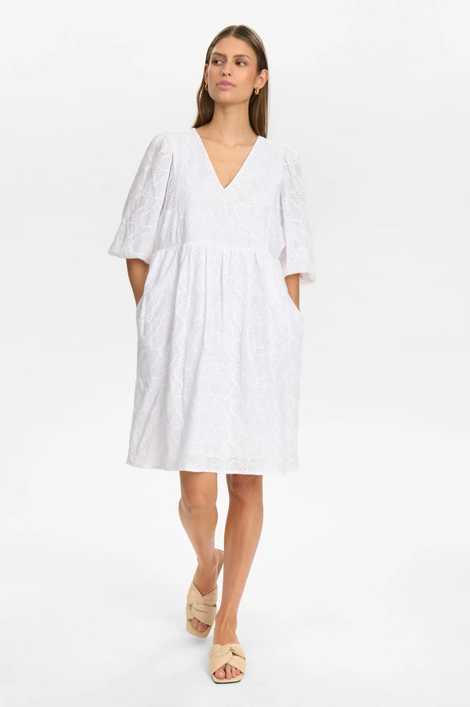 Numph Hensley Bright White Dress