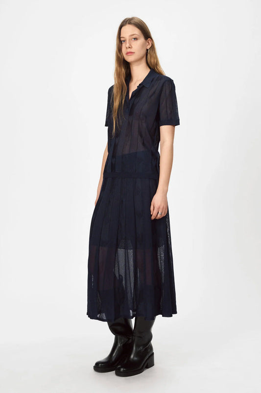 Nué Notes Belgrade Navy Skirt