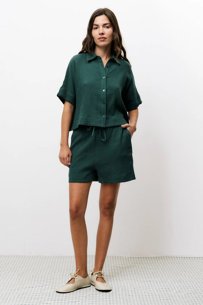 FRNCH Nerline Moss Green Shorts