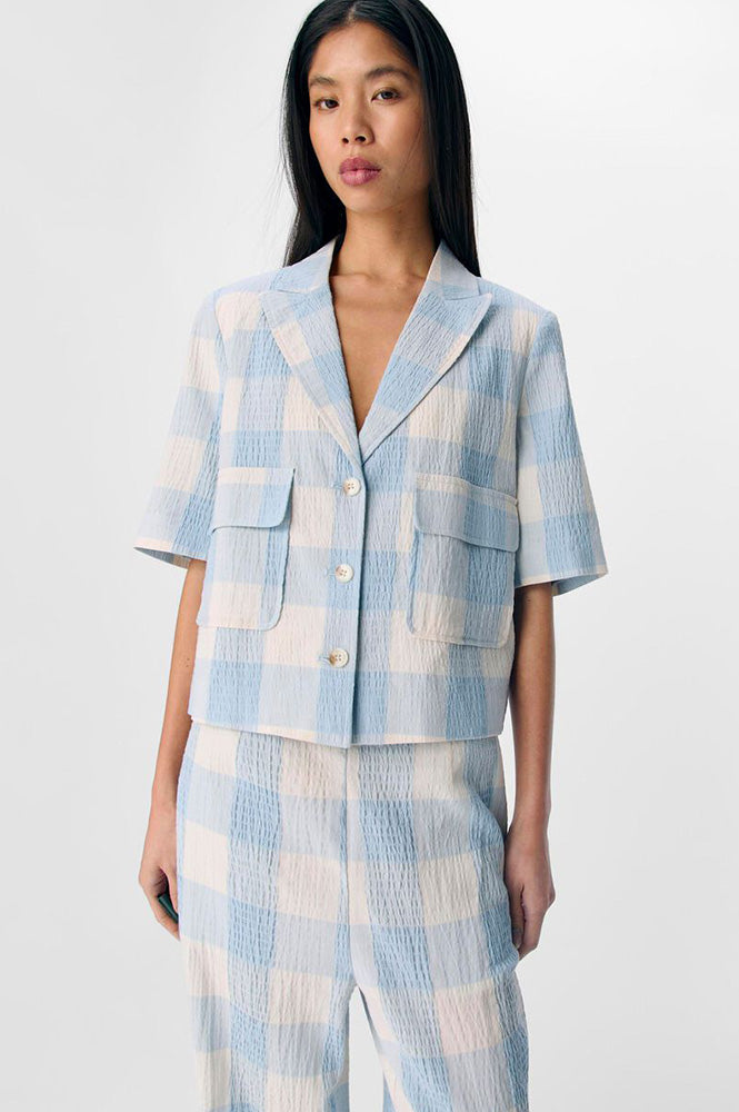 Object Maise Kentucky Blue Check Blazer