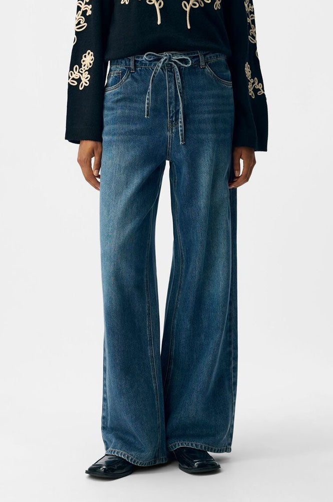 Object Rosie Tie Blue Denim Jeans