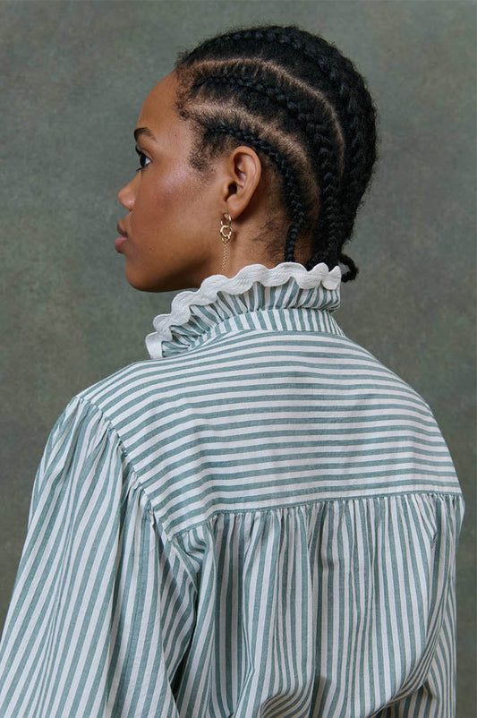Louise Misha Cora Almond Stripes Blouse