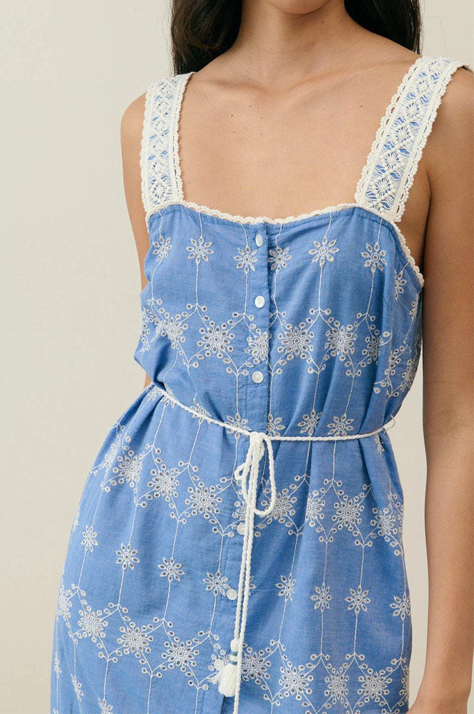 Louise Misha Guanareva Stone Blue Dress