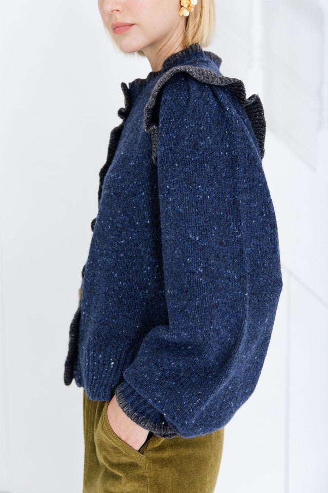 Bonté Delphine Navy Knit Jacket