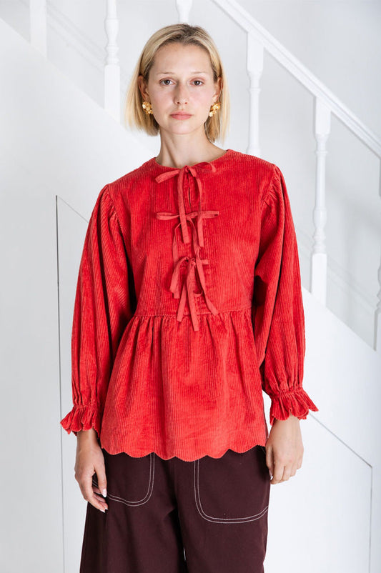 Bonté Addison Rosehip Corduroy Top