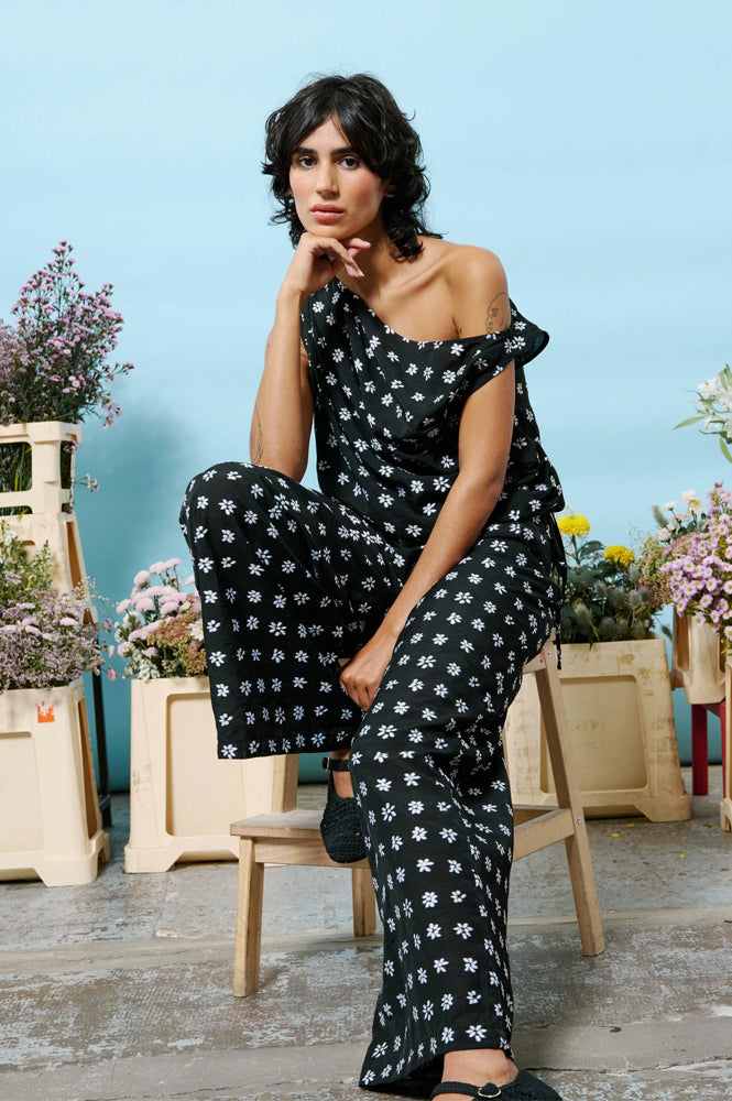 FRNCH Nuray Floral Print Trousers