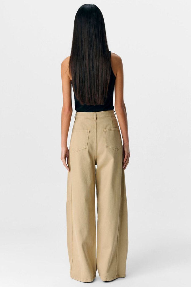 Object Moji Ariana Twill Wide Leg Jeans