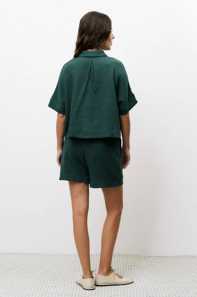 FRNCH Nerline Moss Green Shorts