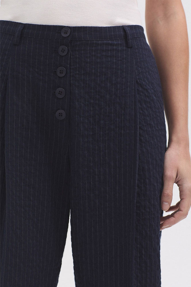 Nice Things Diplo Pinstripe Navy Trousers
