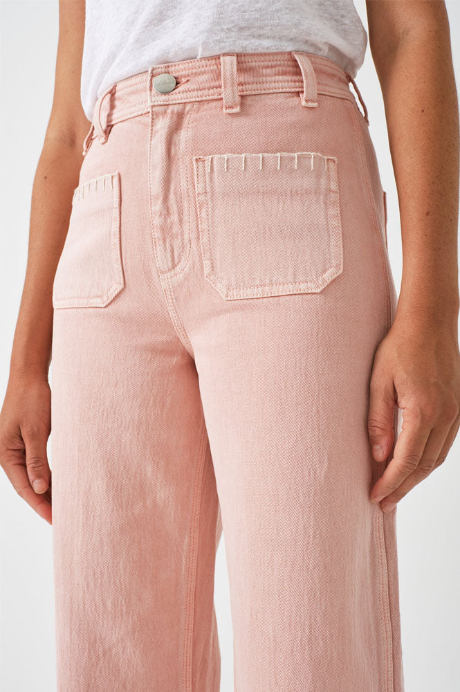 Seventy + Mochi Mabel Patch Pocket Peony Jeans
