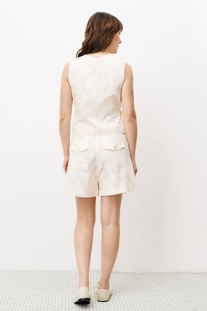 FRNCH Novalie Cream Shorts