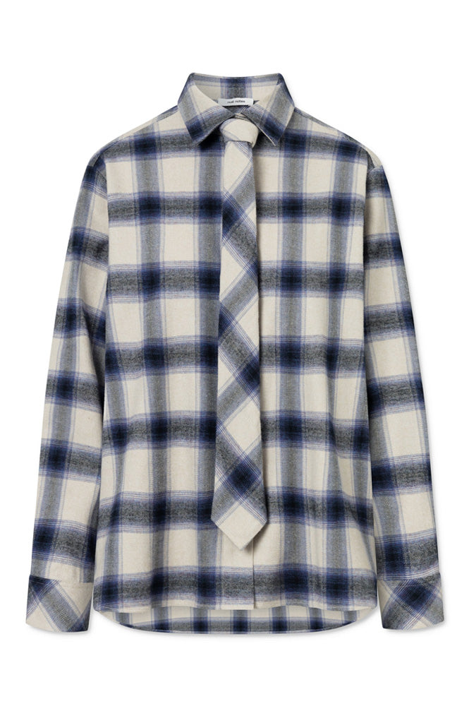 Nué Notes Montreal Navy Check Shirt
