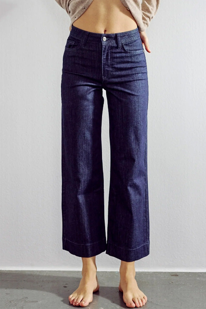 Numph Paris Dark Denim Cropped Jeans