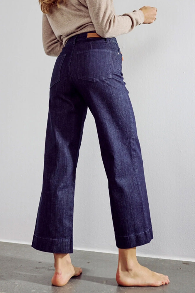 Numph Paris Dark Denim Cropped Jeans