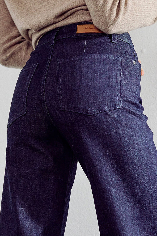 Numph Paris Dark Denim Cropped Jeans