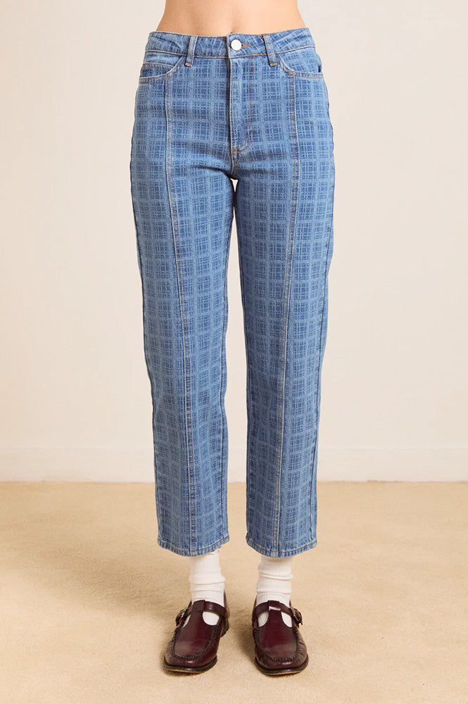 Damson Madder Tovie Laser Check Jeans