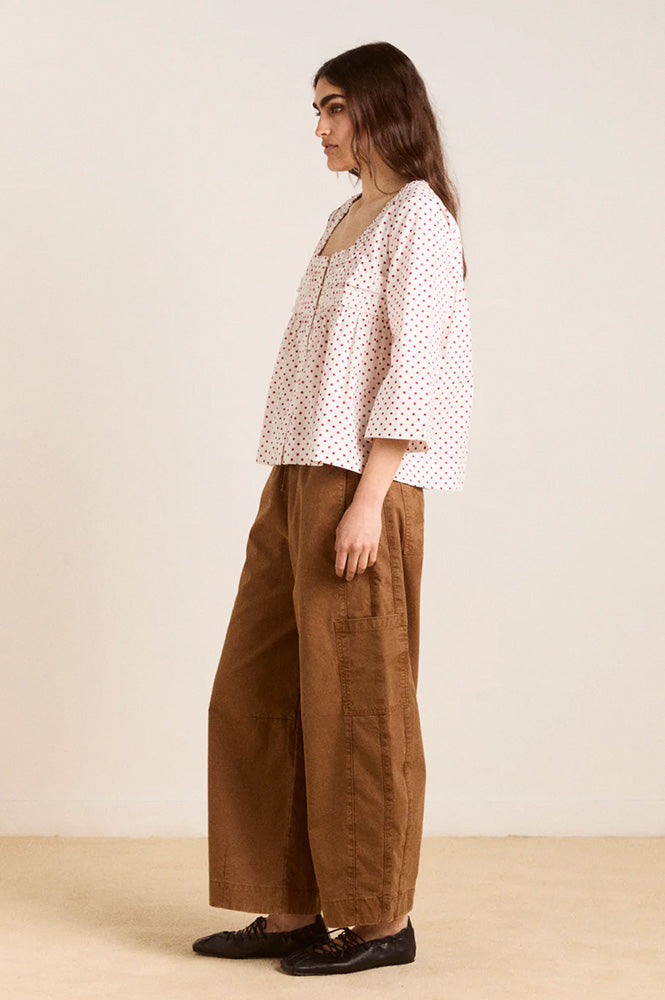 Damson Madder Felix Caramel Trouser