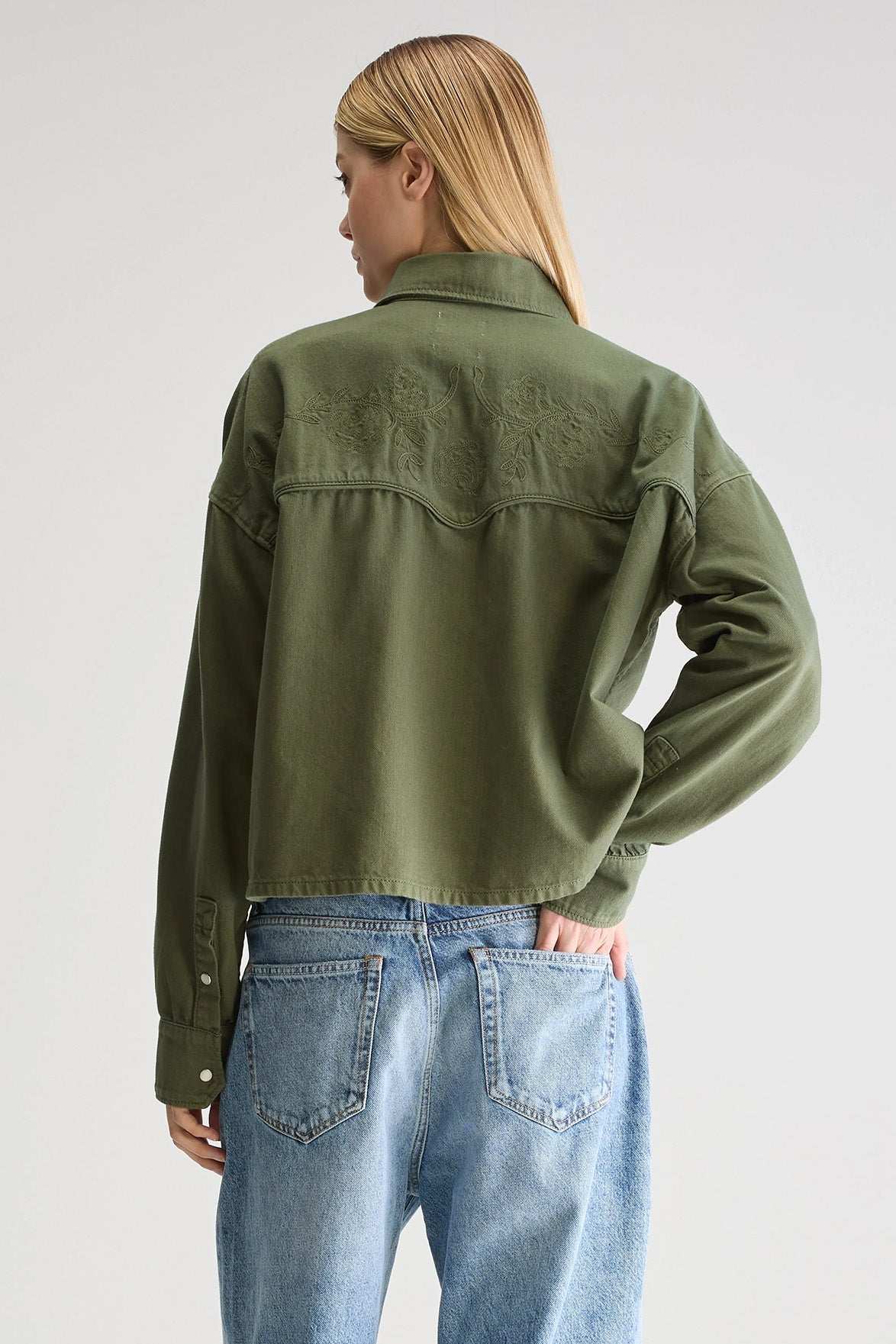 Bellerose Polaris Dusty Olive Denim Shirt