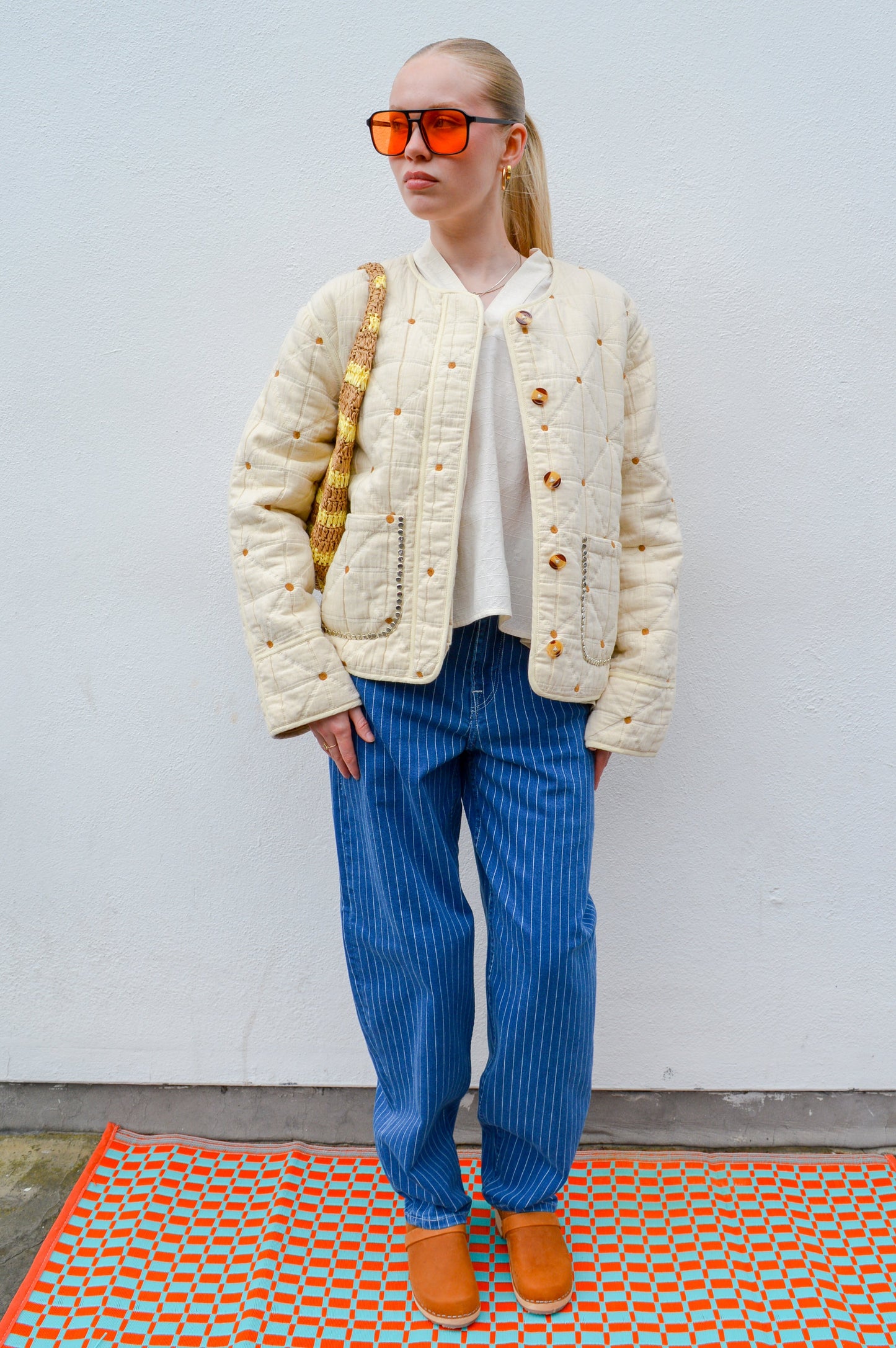 ICHI Cilk Pinstripe Denim Jeans