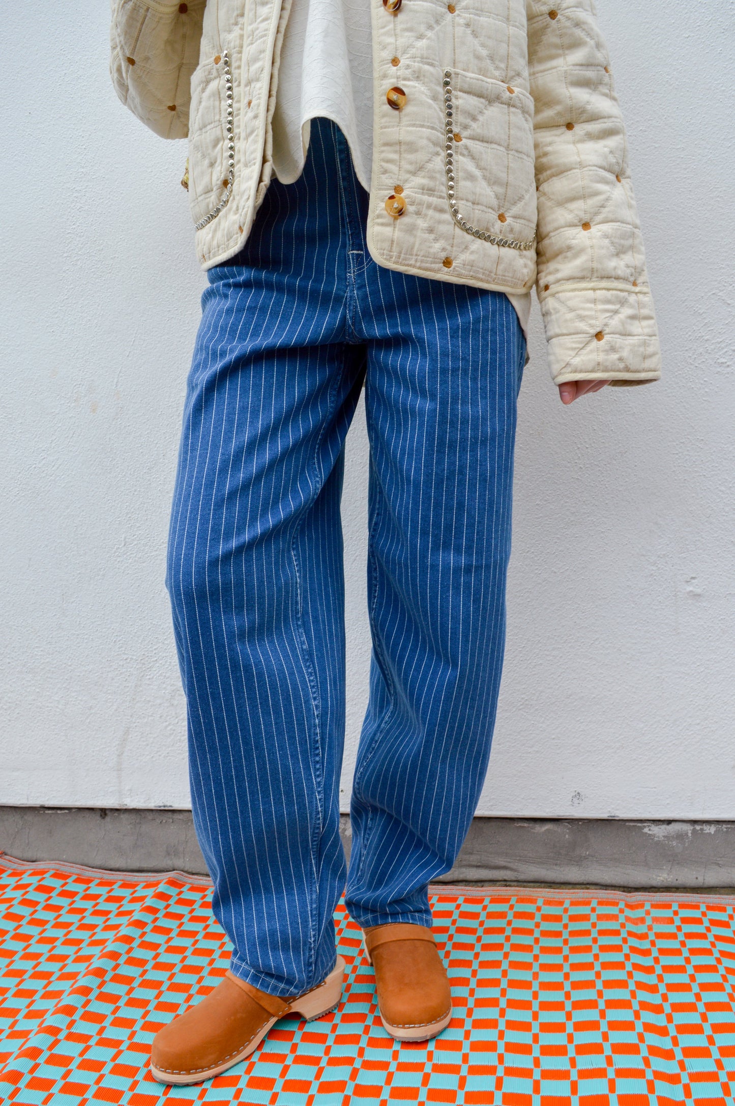 ICHI Cilk Pinstripe Denim Jeans