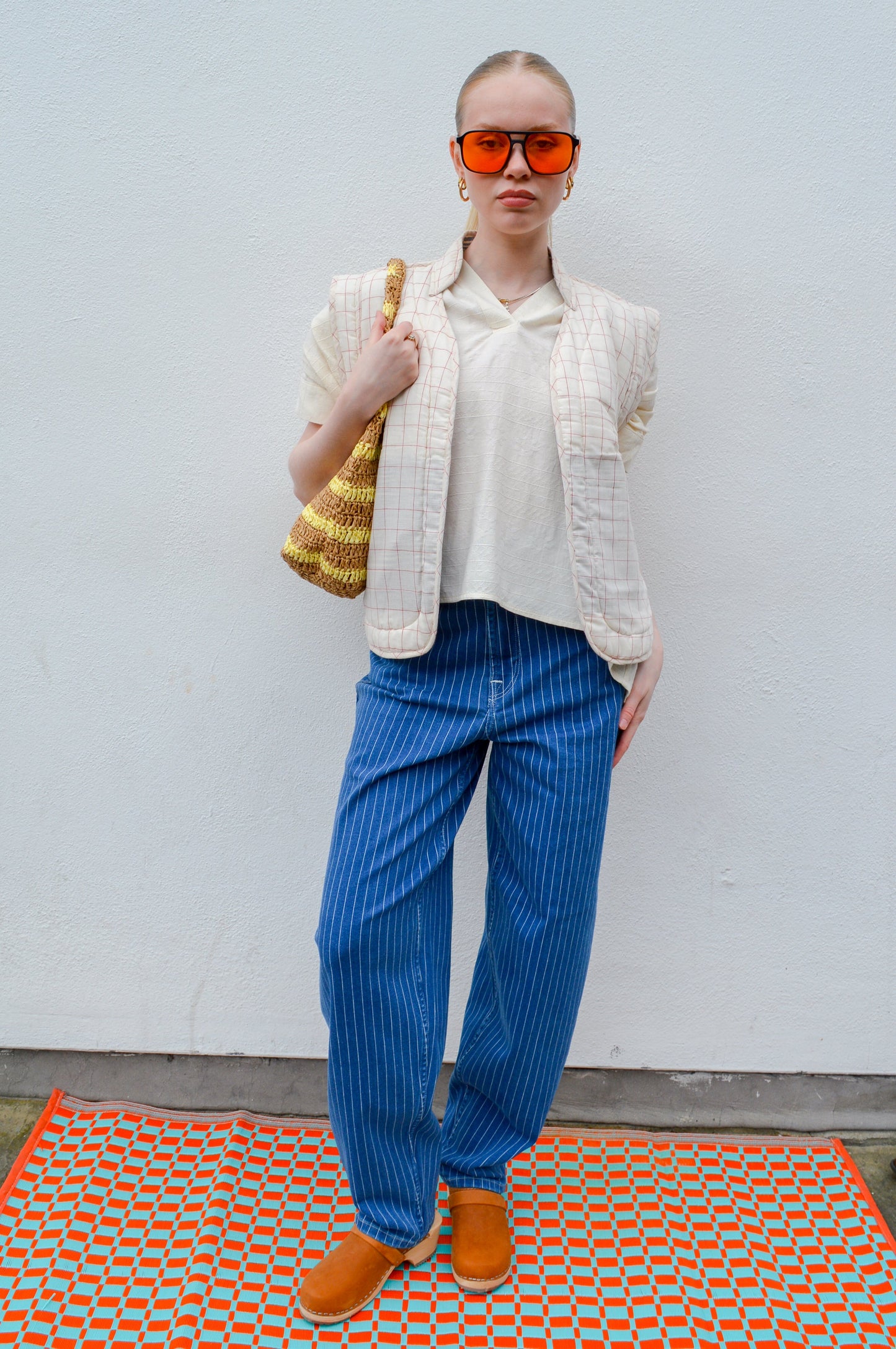 ICHI Cilk Pinstripe Denim Jeans