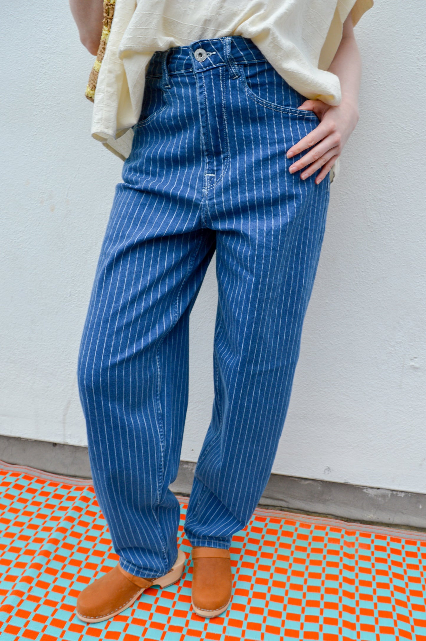 ICHI Cilk Pinstripe Denim Jeans