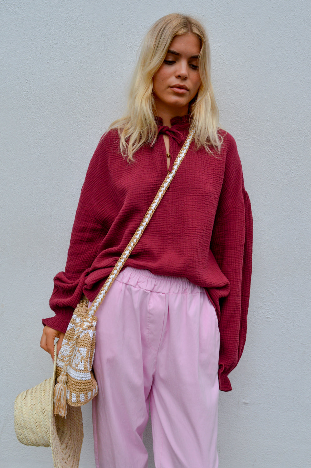 Marta Raffaella Baby Pink Trousers