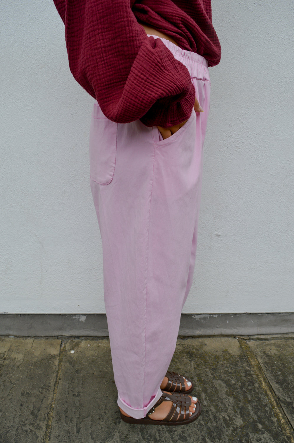 Marta Raffaella Baby Pink Trousers