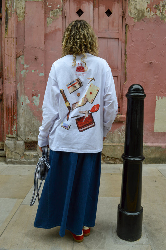 Damson Madder What's In My Bag Long Sleeve Tee
