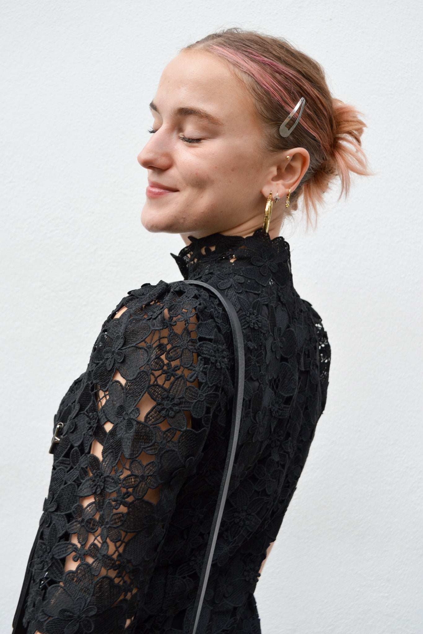 Ba&sh Pavel Black Lace Dress