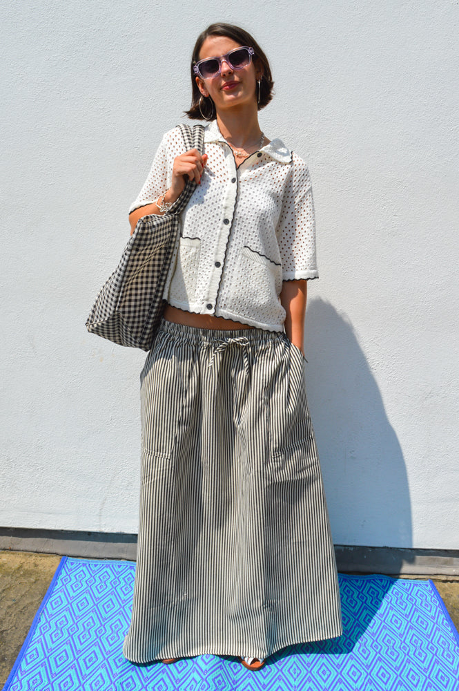 Lolly's Laundry Akane Striped Maxi Skirt