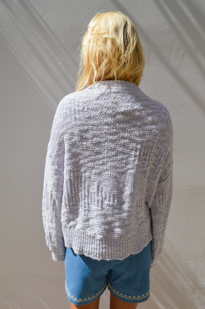 Esmé Studios Lucca Lilac Hint Pullover
