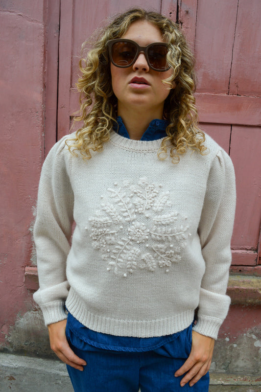 Louise Misha Emine Cream Jumper