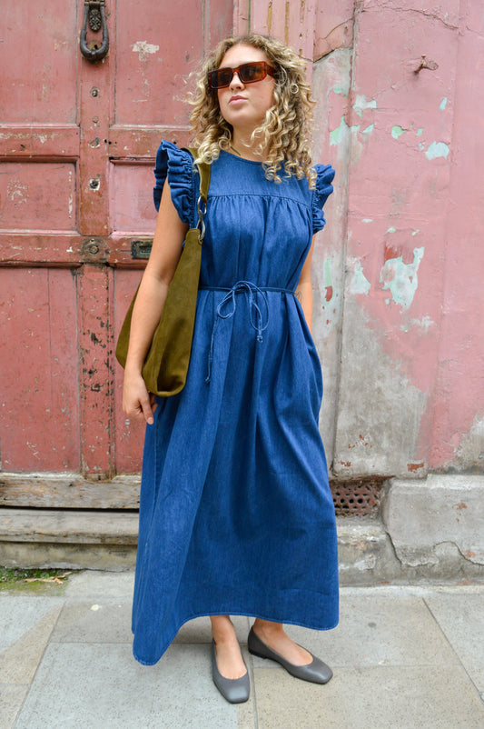 Frau Stockholm Denim Long Dress