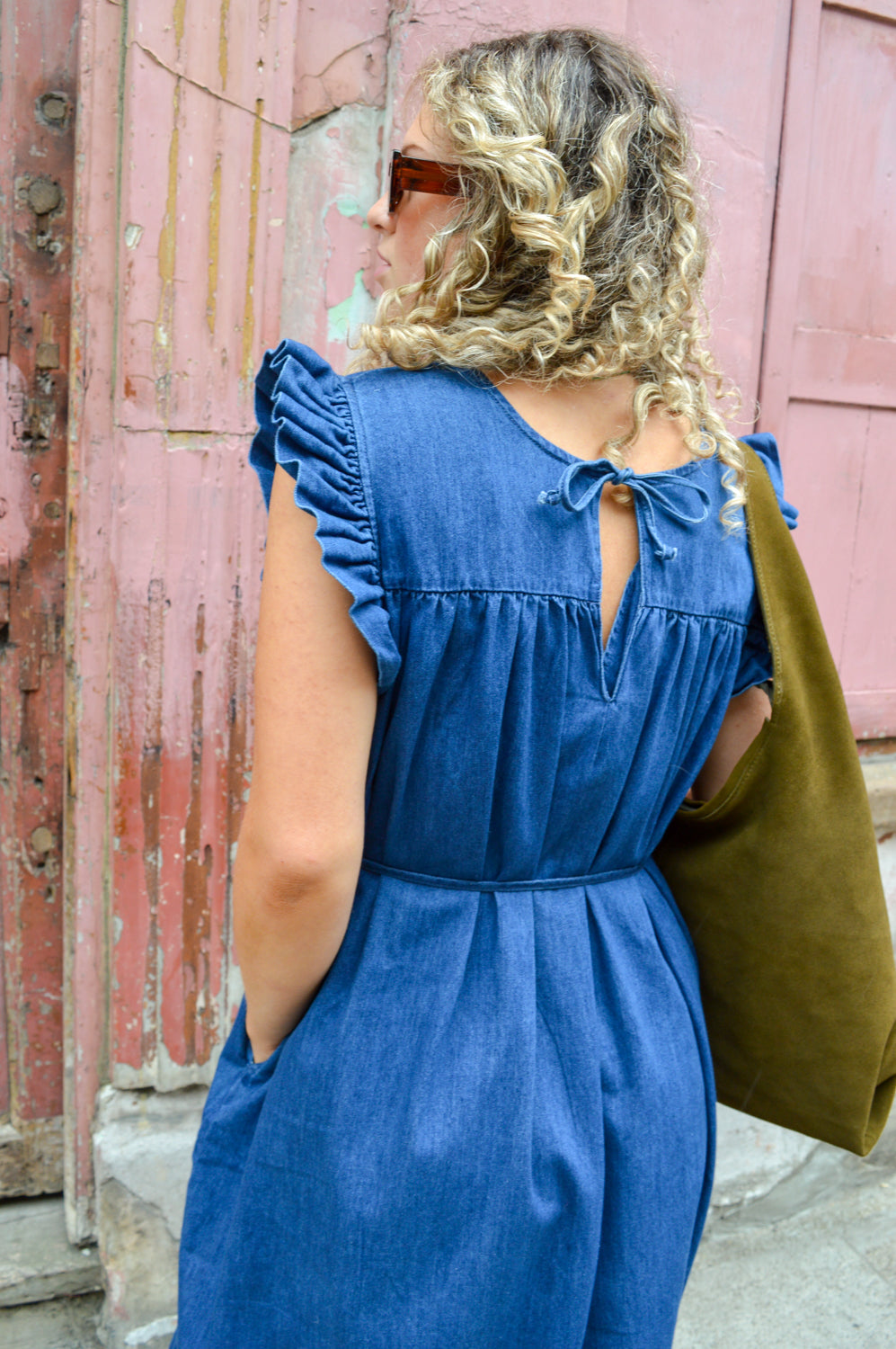 Frau Stockholm Denim Long Dress