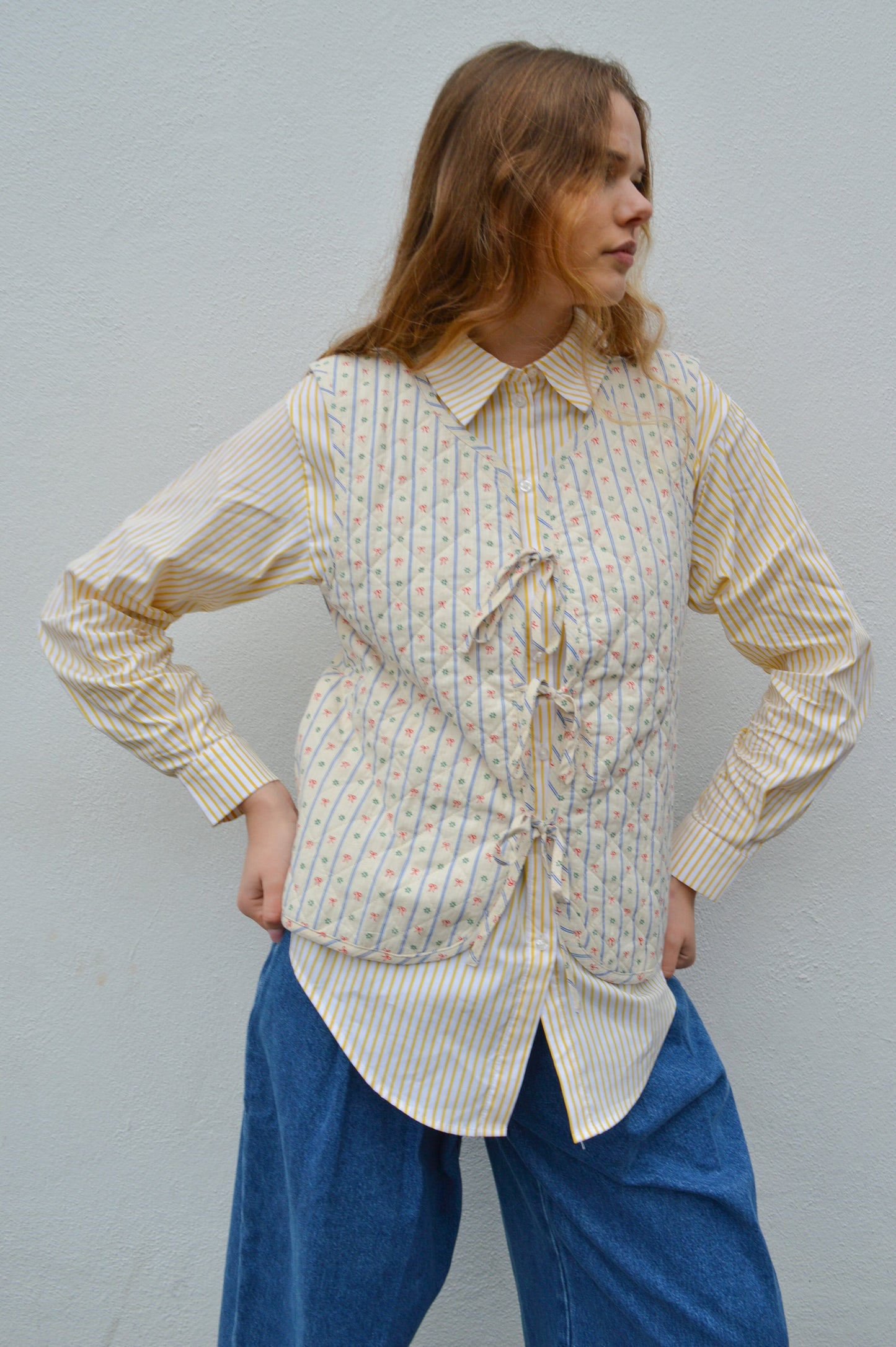 ICHI Quarry Bow Vintage Vest